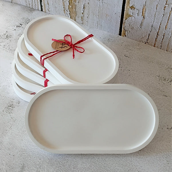 base de cerâmica artesanal oval 44-candleshop