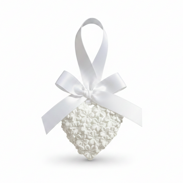 Coração Florido de Cerâmica Perfumada