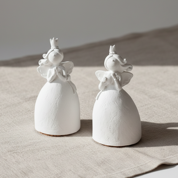 Fadinhas de cerâmica perfumada artesanal da 44 com aroma de talco, para perfumar e decorar interiores.