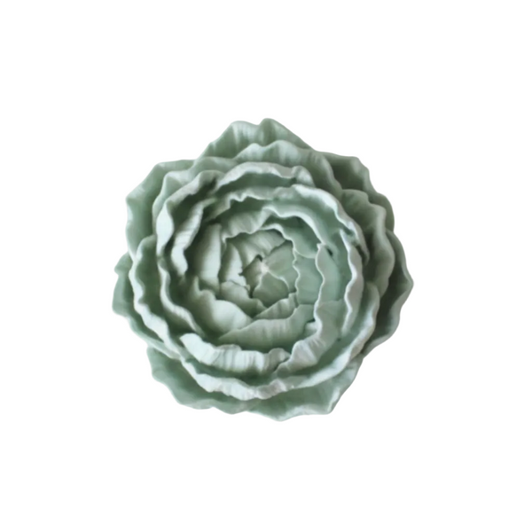 Flor de nenúfar de cerâmica perfumada artesanal para decoração de interiores.