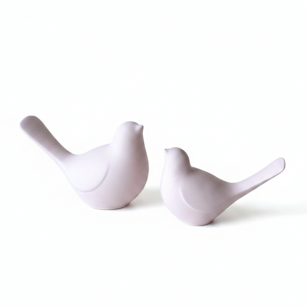 Passarinhos de cerâmica perfumada artesanal da 44 em tons pastel, com aroma de talco, para perfumar e decorar interiores.