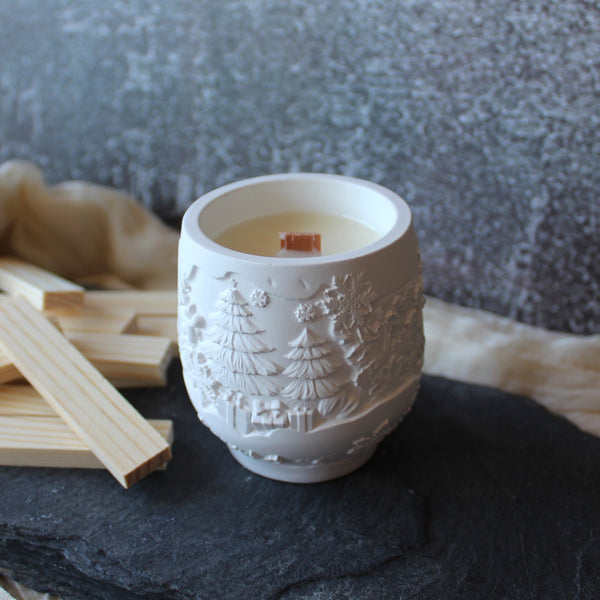 Vela em Pote de Natal